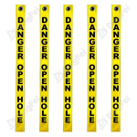 Reflective Streamers / Droppers - Yellow Reflective Mine Hanging Streamers